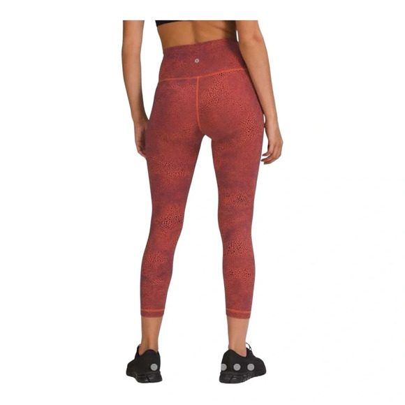 Lululemon Wunder Train High Rise Crop 23” Leggings NWT Orange Larkspur - Picture 2 of 10